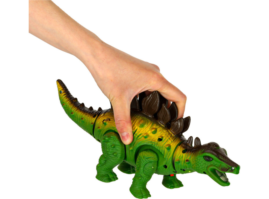 Pohyblivý dinosaurus Stegosaurus se zvuky a světlem