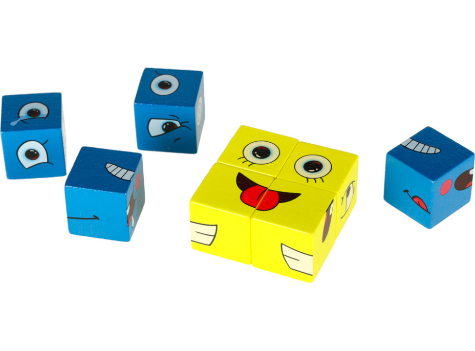 Montessori kreativní bloky - Výrazy tváře