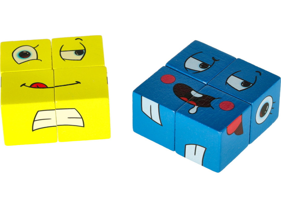 Montessori kreativní bloky - Výrazy tváře