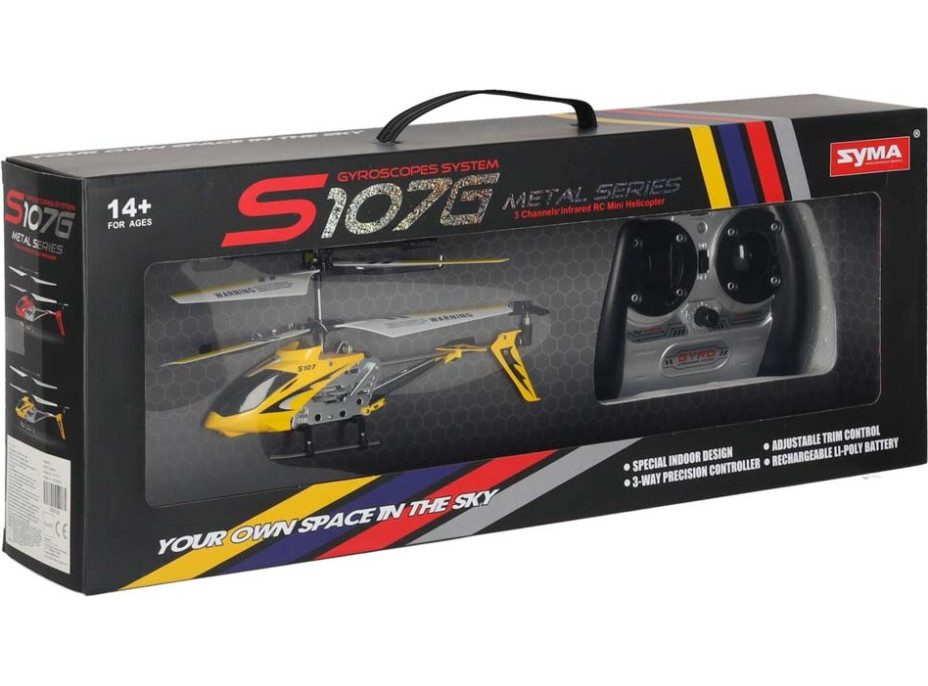 RC vrtulník SYMA S107G - žlutý