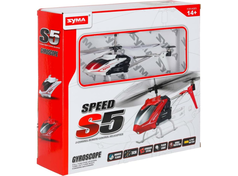 RC vrtulník SYMA S5 3CH - bílý
