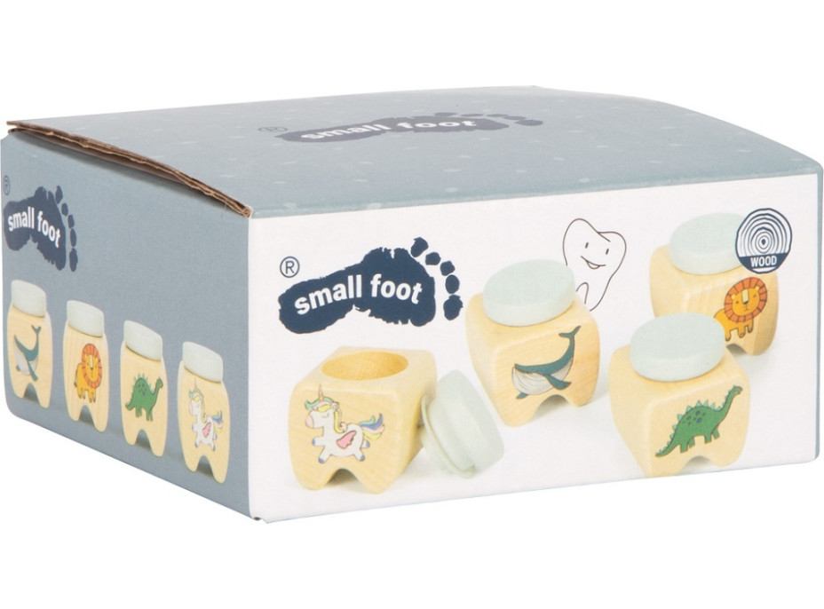 small foot Krabičky na mléčné zoubky sada 4 ks