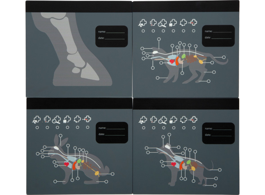 small foot Plyšový králíček s pečovatelskou veterinární sadou