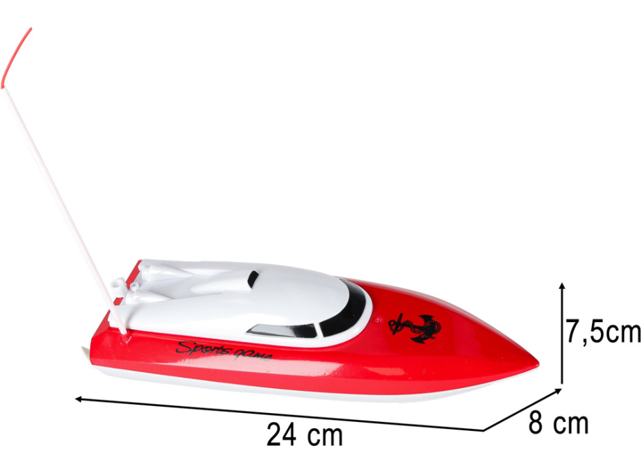 RC loď 4CH mini CP802 - červená