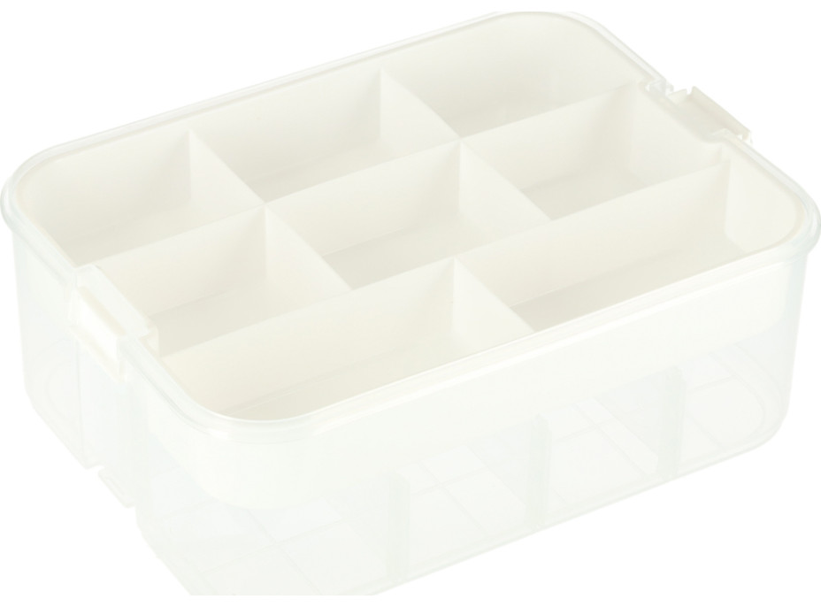 Box na hračky a drobnosti s přihrádkami a víkem