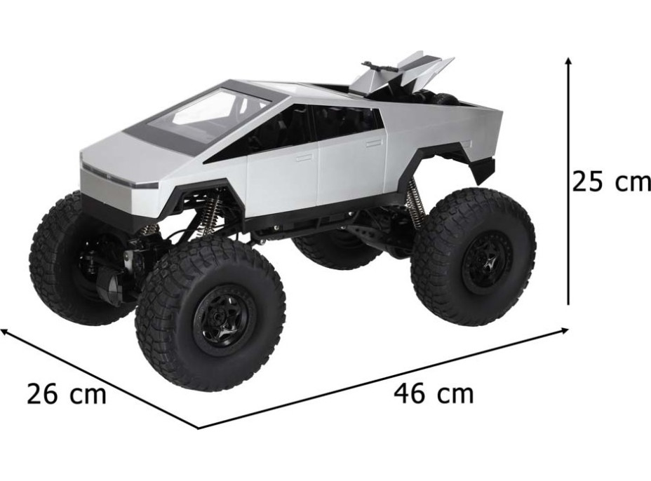 Dálkově ovládaný Cyber pickup Climbing Vehicle 1:8 2,4GHz
