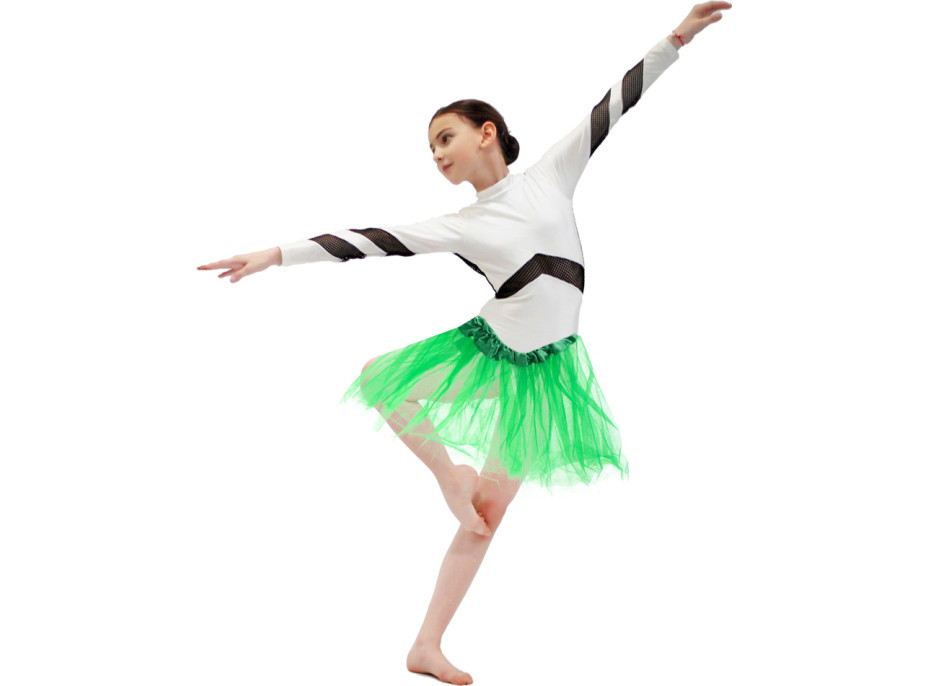 Tylová tutu sukně - zelená