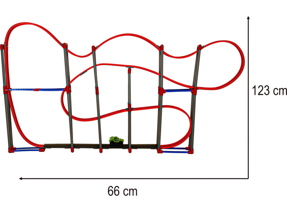 Antigravitační magnetická závodní dráha - 120 prvků