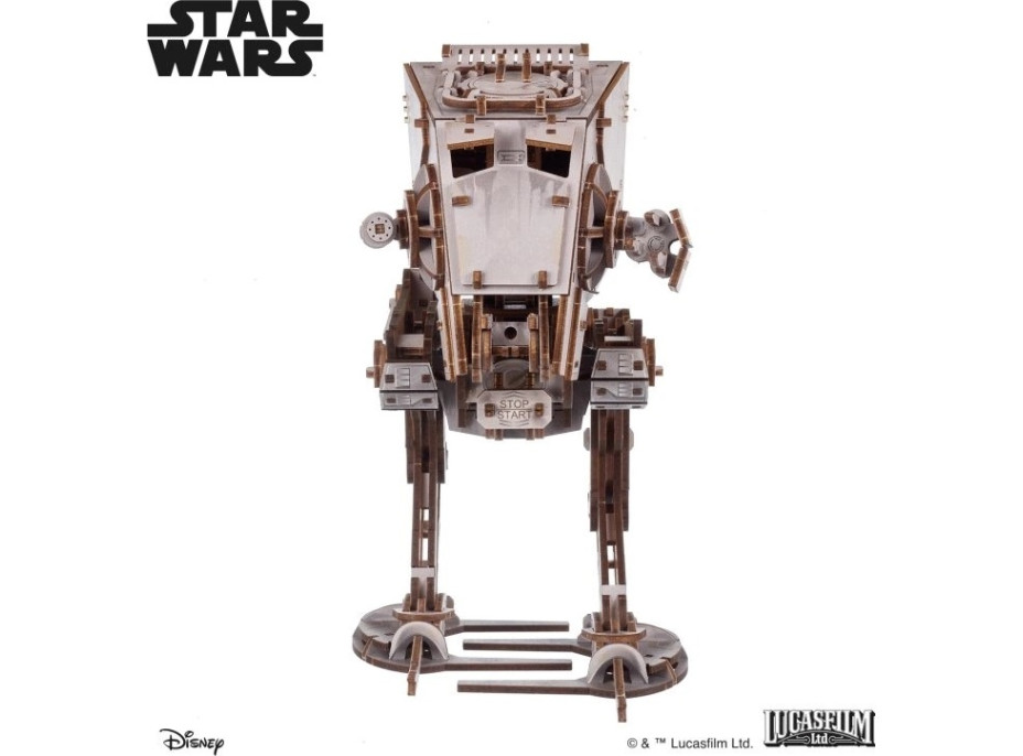 Ugears 3D dřevěná mechanická skládačka Star Wars AT-ST kráčedlo