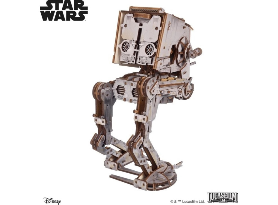 Ugears 3D dřevěná mechanická skládačka Star Wars AT-ST kráčedlo
