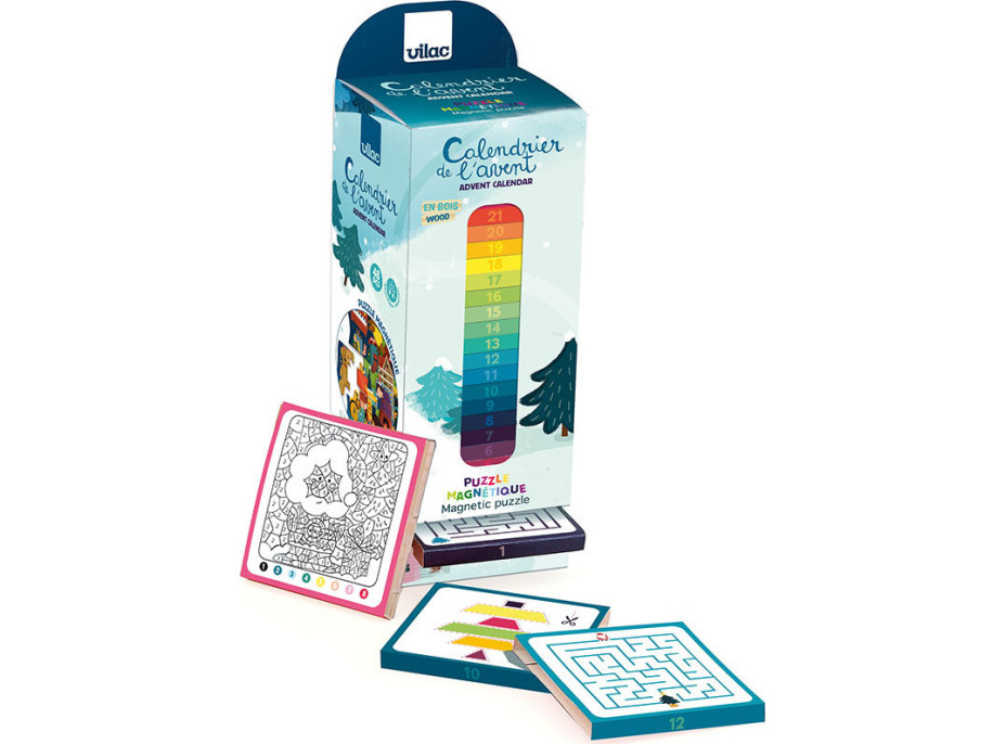 Vilac Adventní kalendář magnetické puzzle Vilac Adventní kalendář magnetické puzzle