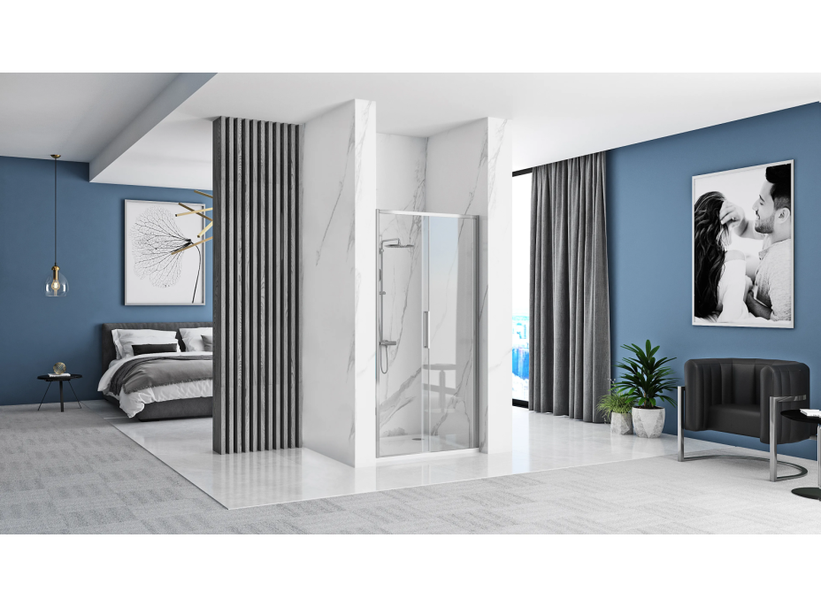 Sprchové dveře MAXMAX Rea RAPID slide 130 cm - chrom