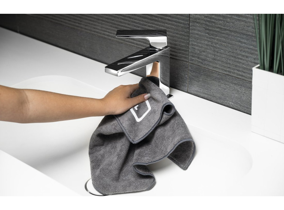 Sapho SAPHO mikrohadřík 40x40cm, šedá MIK01