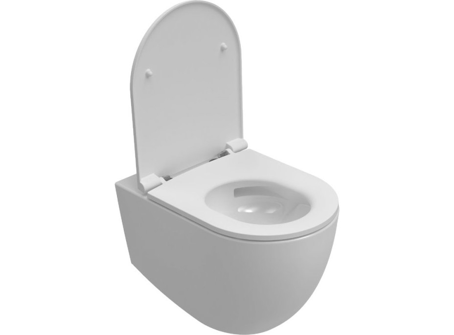 Isvea INFINITY závěsná WC mísa, Vortex Rimless, 36, 5x53cm, bílá 10NF02003