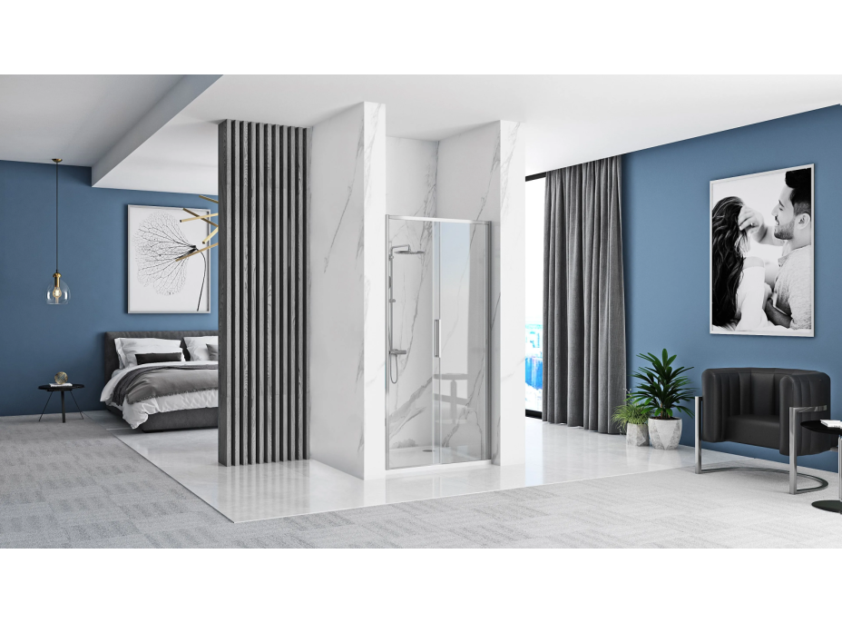 Sprchové dveře MAXMAX Rea RAPID slide 150 cm - chrom