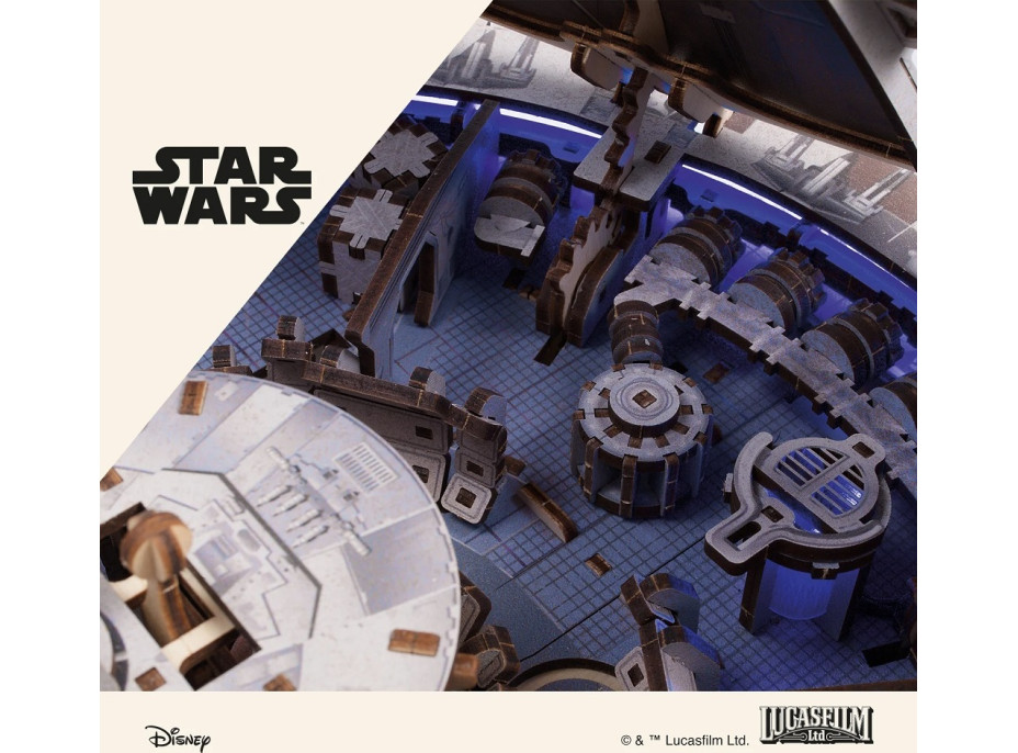 Ugears 3D dřevěná mechanická skládačka Star Wars Millennium Falcon