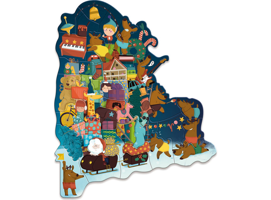 Vilac Adventní kalendář magnetické puzzle