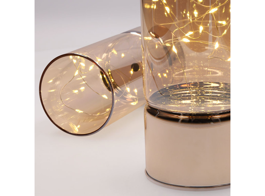 Solight sada dvou vánočních LED světélek, 15/20cm, 30x LED, AA baterie