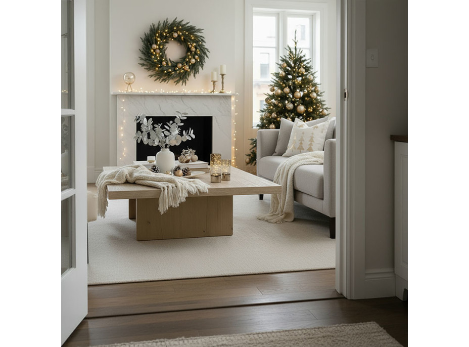 Solight sada dvou vánočních LED světélek, 15/20cm, 30x LED, AA baterie