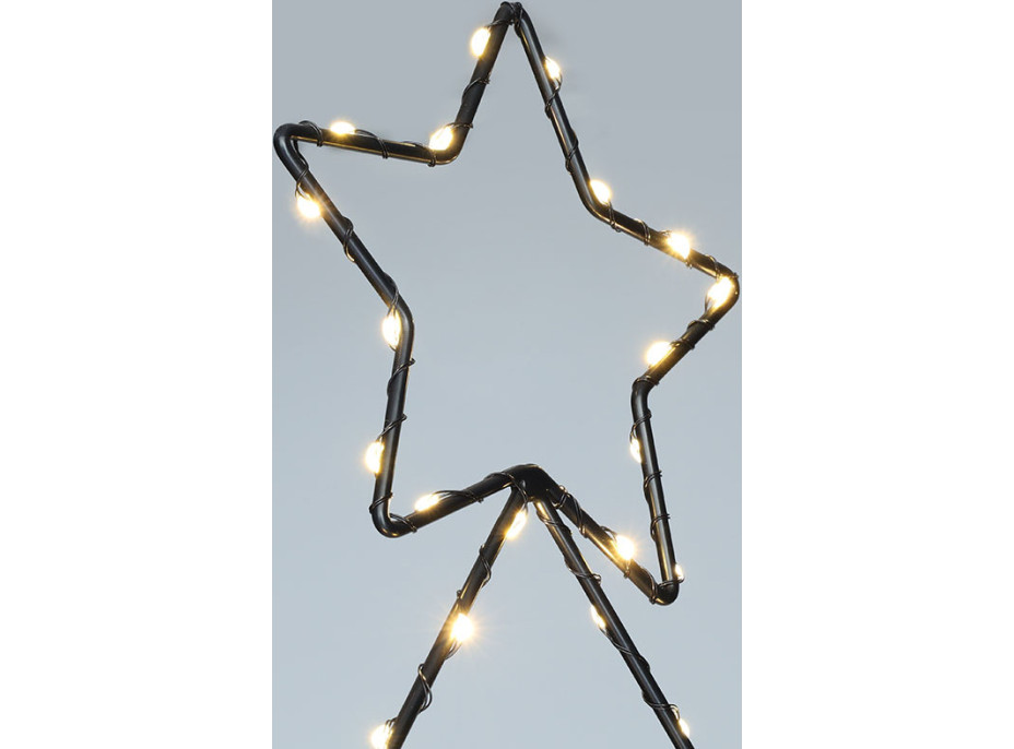 Solight LED venkovní dekorace vánoční stromeček, 85x LED, časovač, 68cm, 3x AA