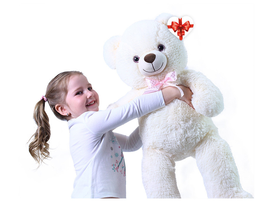 Rappa Plyšový medvěd Lily 78 cm krémově bílý s visačkou