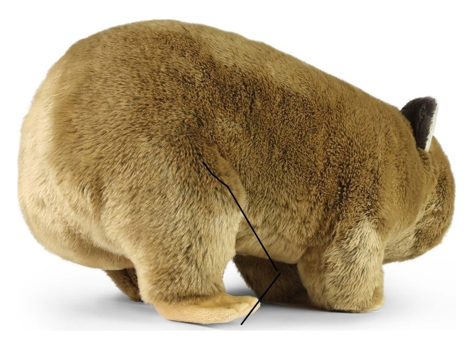 Rappa Velký plyšový vombat 57 cm