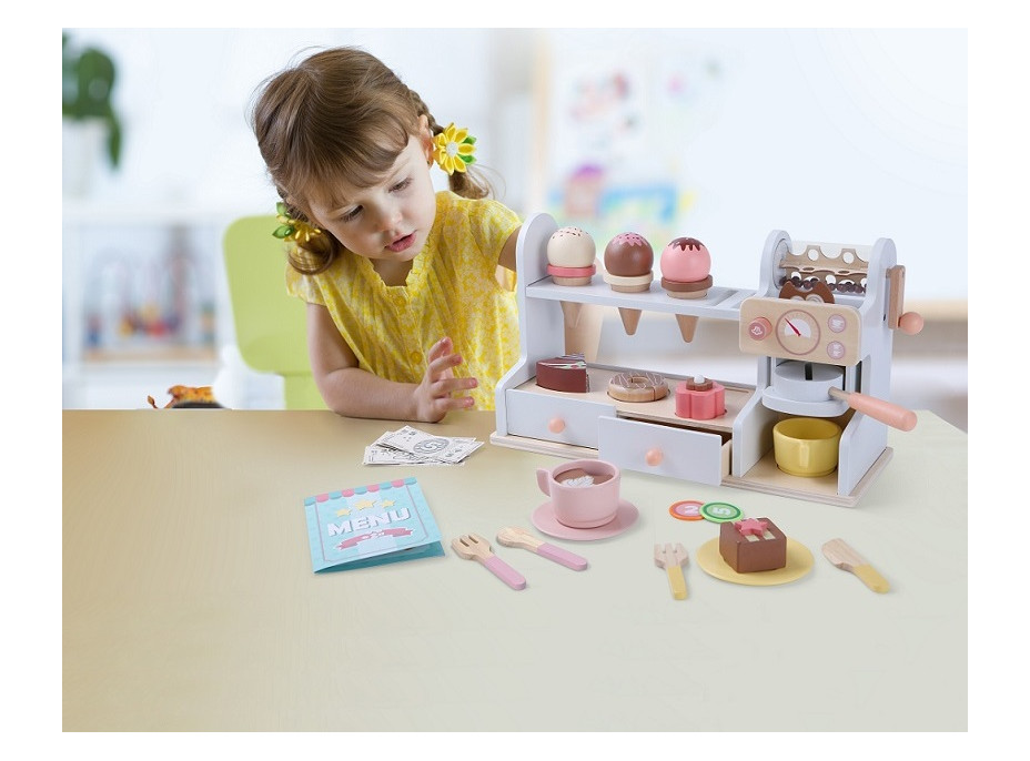 2Kids Toys Dřevěná cukrárna 2 v 1