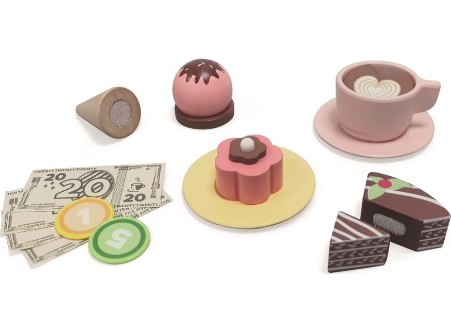 2Kids Toys Dřevěná cukrárna 2 v 1