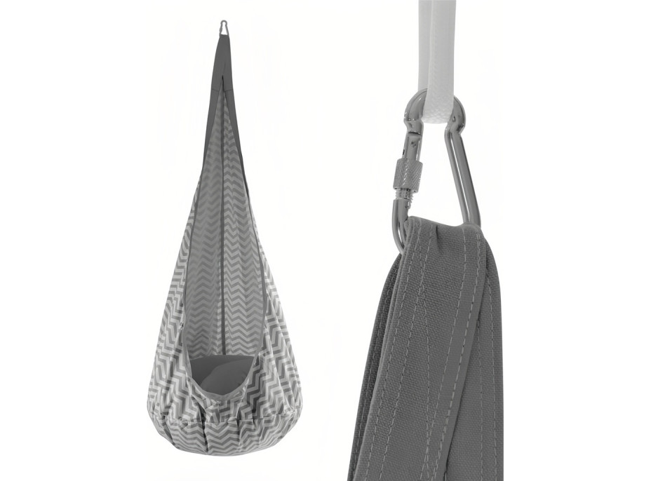 2Kids Toys Závěsný houpací vak šedý