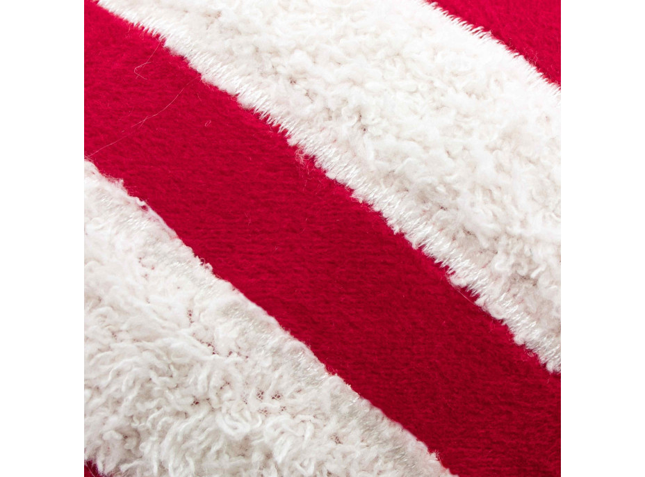 Vánoční polštář SWEET CANDY 60 cm - červený/bílý