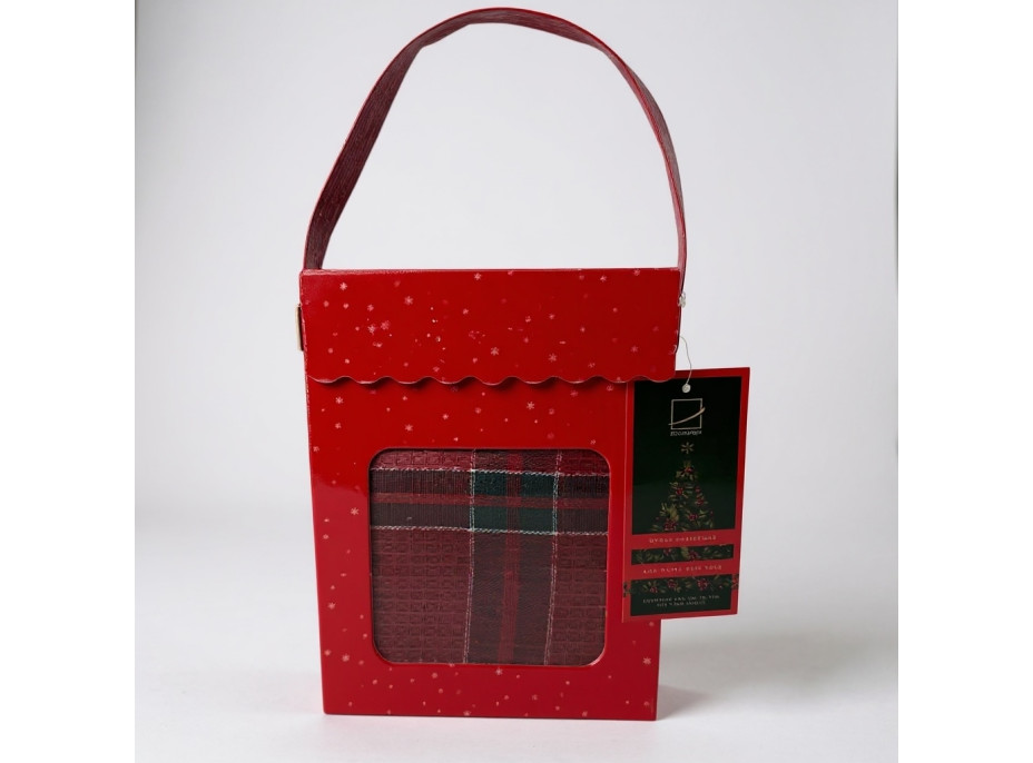 Sada utěrek MAGICAL CHRISTMAS v dárkovém balení - 2 kusy - červená/zelená