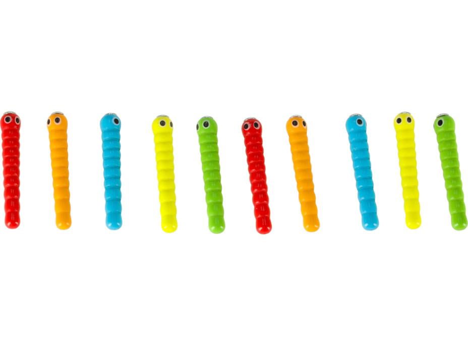 Magnetická dřevěná hra - Housenky v jablku