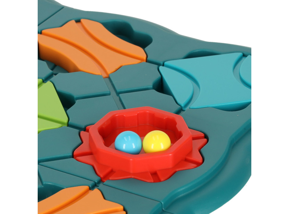 Logická desková hra bludiště s překážkovou dráhou 28 dílků