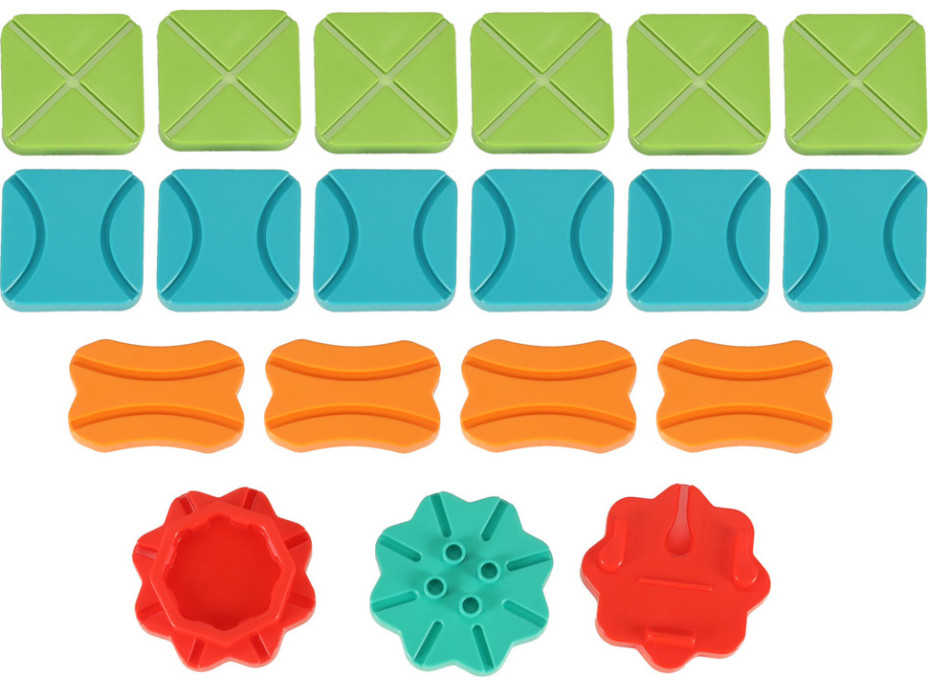 Logická desková hra bludiště s překážkovou dráhou 28 dílků