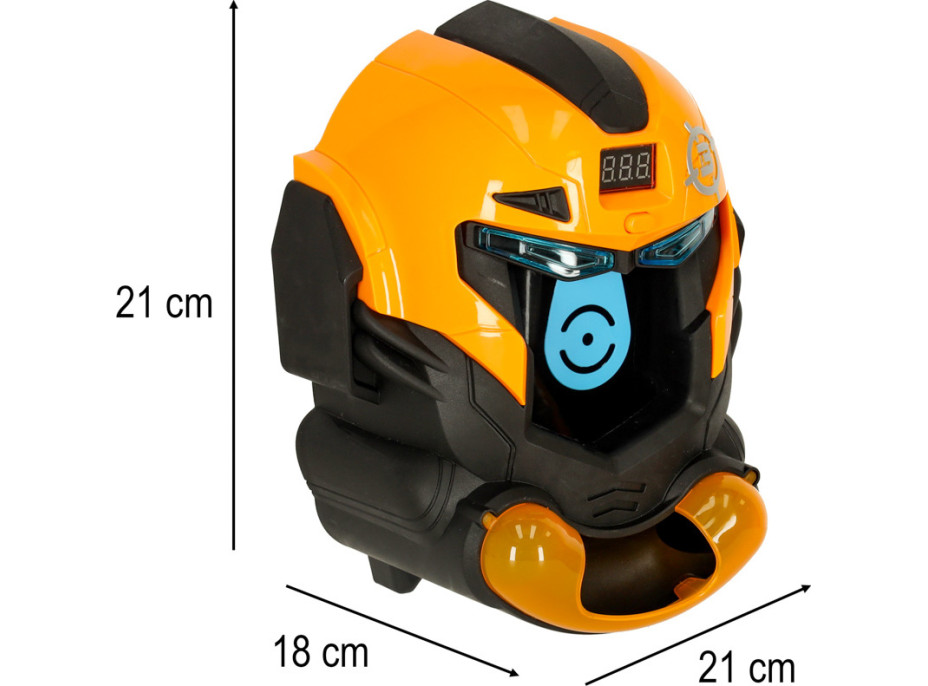 Arkádová hra Robotická helma - střelba na terč