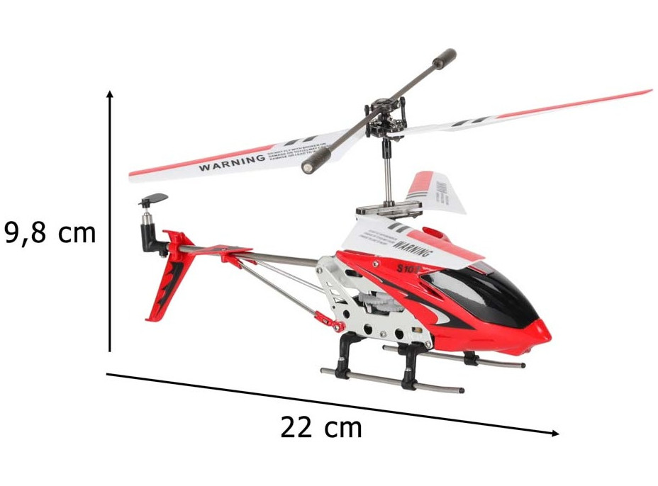 RC vrtulník SYMA S107G - červený