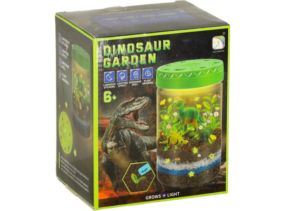 Dinosauří terárium s nočním LED osvětlením