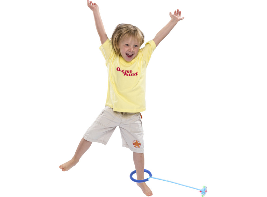 Hula hop na nohu svítící LED - modrá