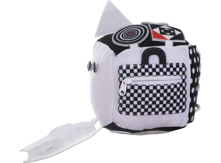 Vzdělávací smyslová kostka kontrastní - Sova