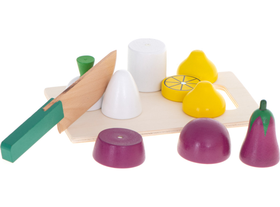 Dřevěná krájecí zelenina v krabici s příslušenstvím