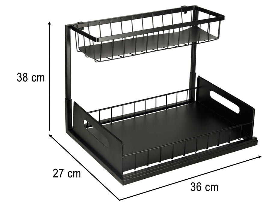 Organizér do skříňky pod dřez - 2 police