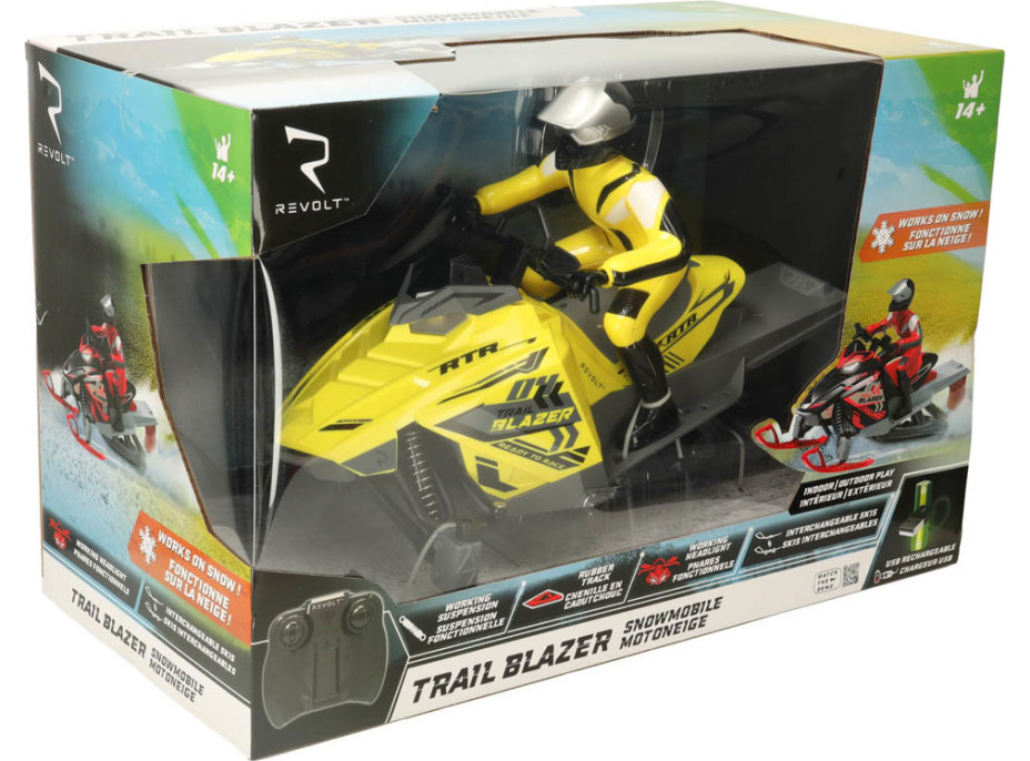 RC sněžný skútr na dálkové ovládání Revolt TRAIL BLAZER - žlutý