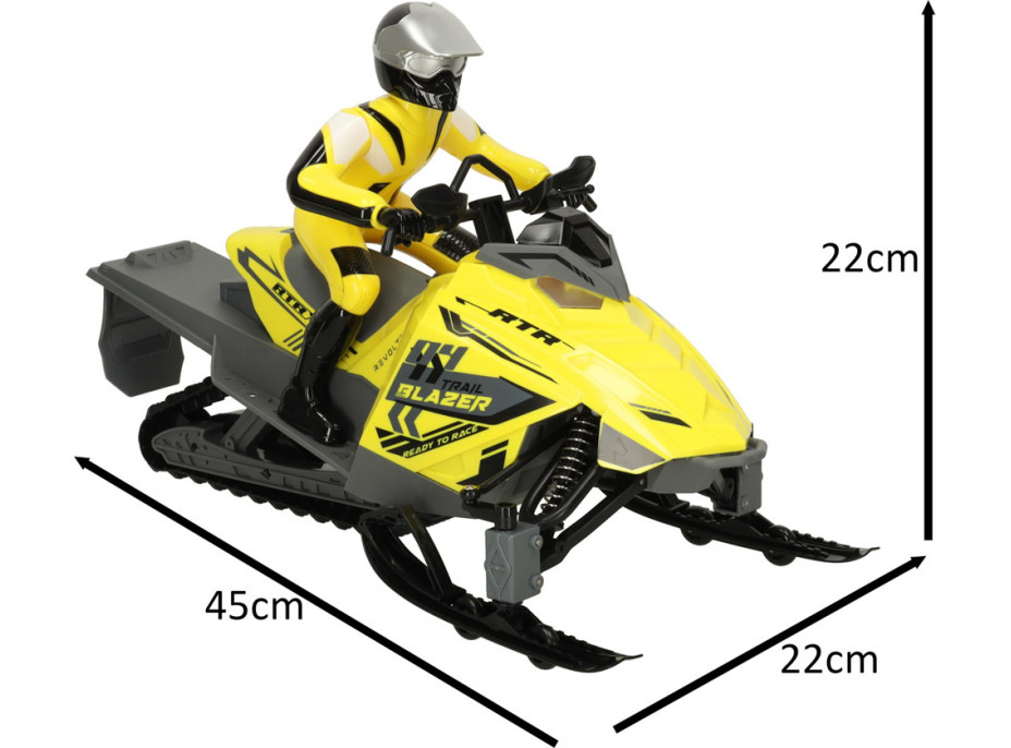 RC sněžný skútr na dálkové ovládání Revolt TRAIL BLAZER - žlutý