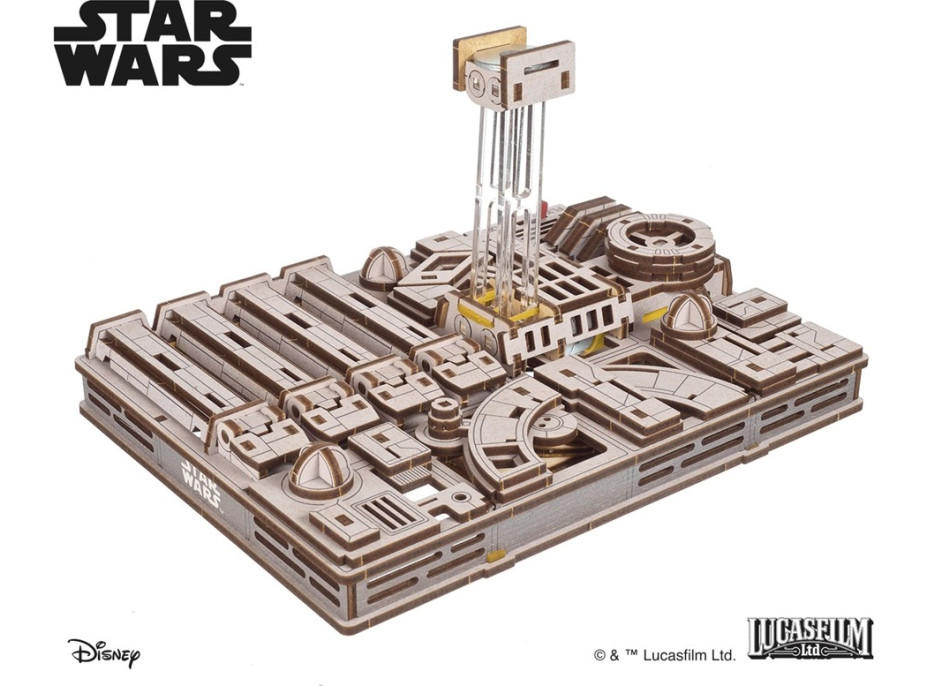 Ugears 3D dřevěná mechanická skládačka Star Wars Luke Skywalker X-Wing stíhačka