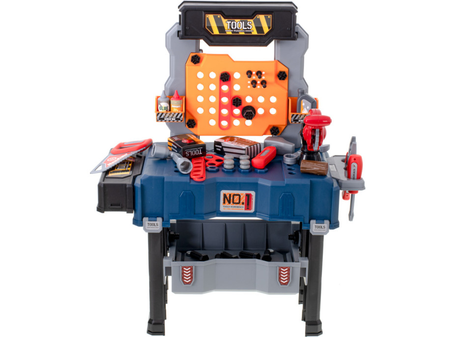 Dětský ponk do dílny s nářadím - 65 prvků