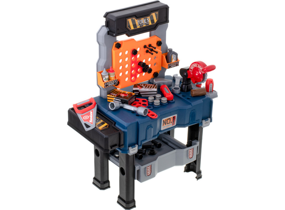 Dětský ponk do dílny s nářadím - 65 prvků