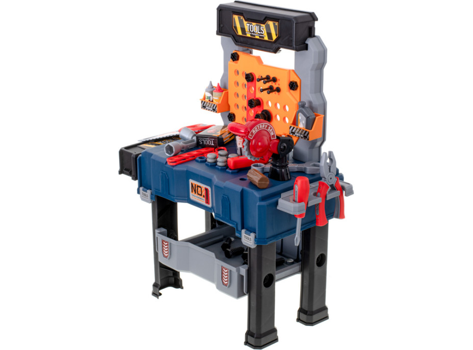 Dětský ponk do dílny s nářadím - 65 prvků