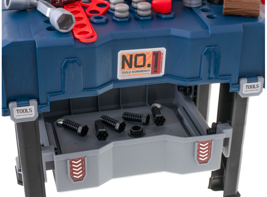 Dětský ponk do dílny s nářadím - 65 prvků