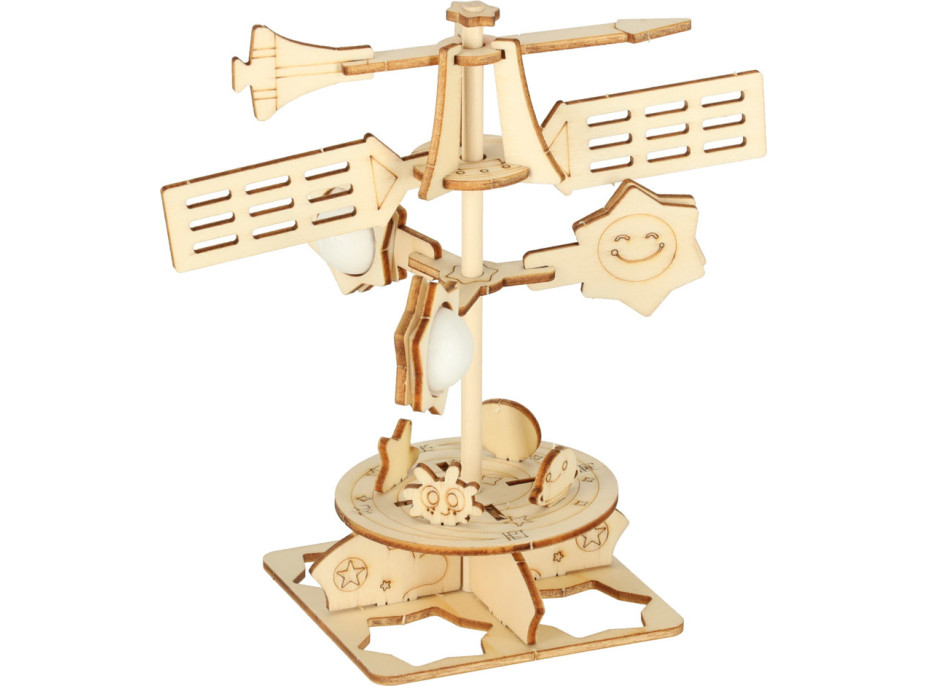 Dřevěné 3D puzzle- Vědecký model větrné korouhve
