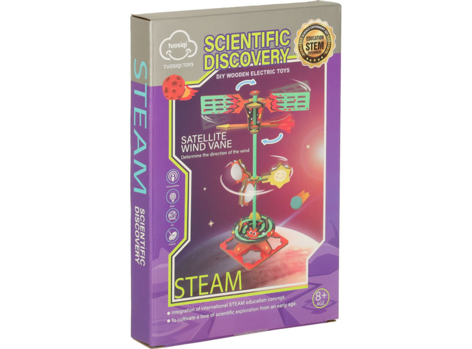 Dřevěné 3D puzzle- Vědecký model větrné korouhve